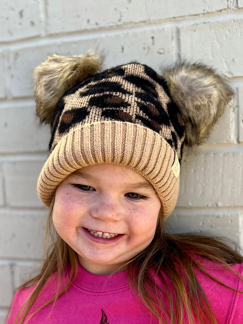 Sassy Double Pom-Pom Beanie - Kid's/Baby* | pataconquindiano