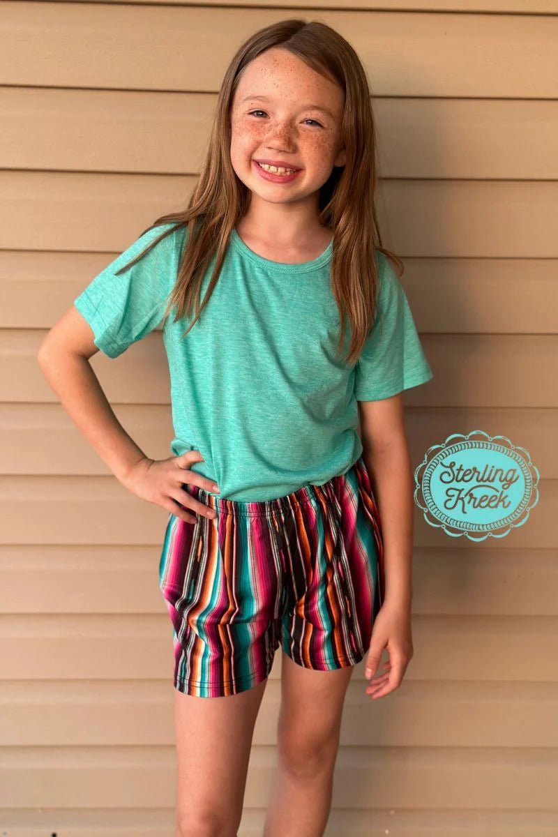 KIDS Color Me Serape Shorts* | pataconquindiano