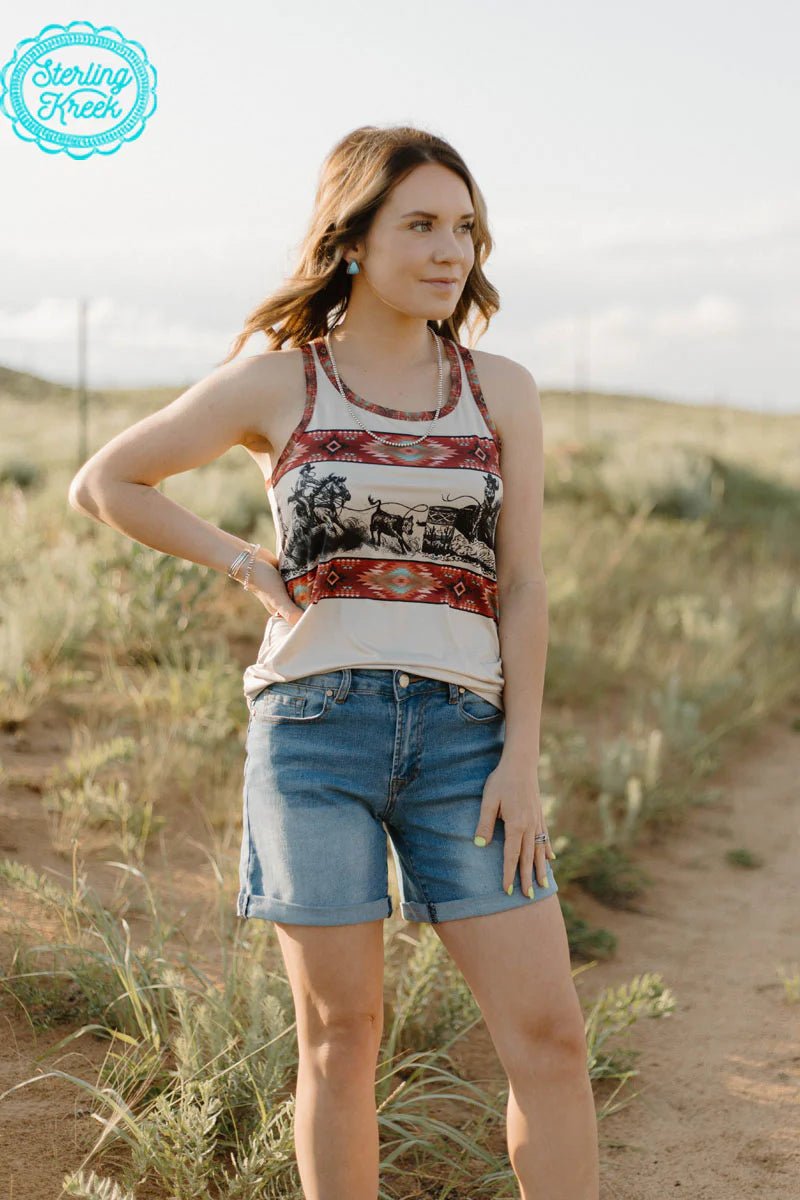 Sterling Kreek Rodeo Princess Tank Top | pataconquindiano